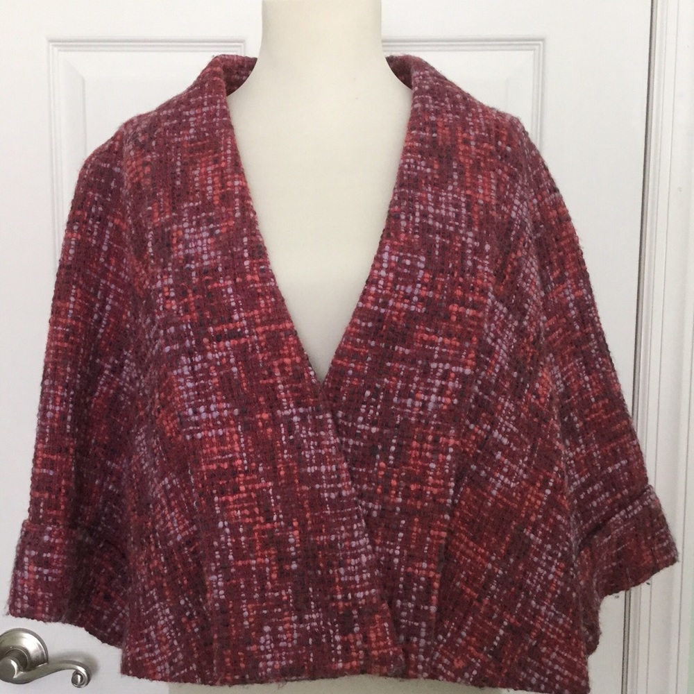 Anthropologie Elevenses 6 S Blazer Jacket Wrap Top